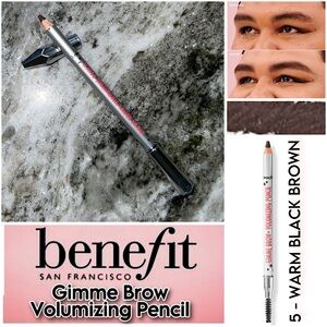 NEW - BENEFIT - Gimme Brow Volumizing Pencil - 5 WARM BLACK BROWN